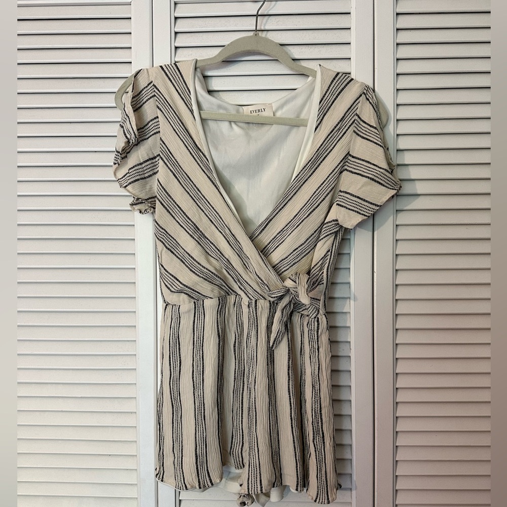 Everly Striped Romper